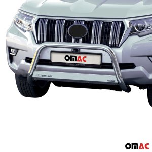 Toyota Land Cruiser 150 Bull Bar - Omac - Steel - Silver - '18-'25